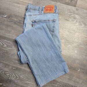 Men’s Levi’s 527 Boot Cut Jeans – Light Wash – Size W38 L30